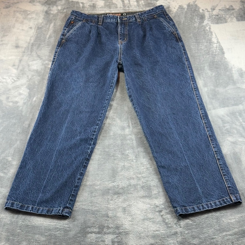 D&G Dolce & Gabbana Mens Vintage Straight Leg Jeans Dark Wash 36 x 31